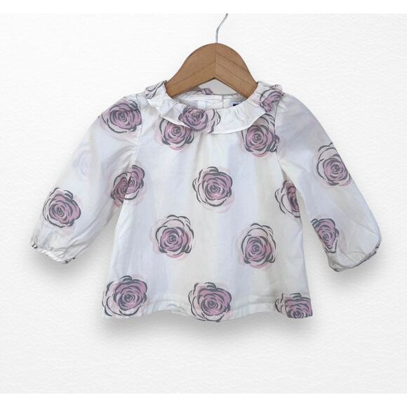 Janie and Jack Other - Janie and Jack Roses Tunic, 6-12 Months